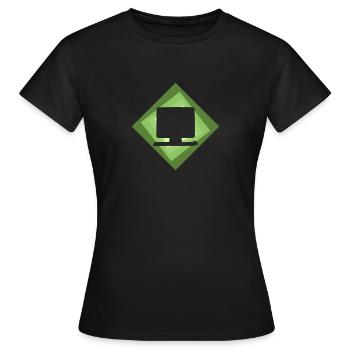 Computer PC Computer - Frauen T-Shirt - Schwarz - Vorne - AI Model Female 172 dark (172cm)