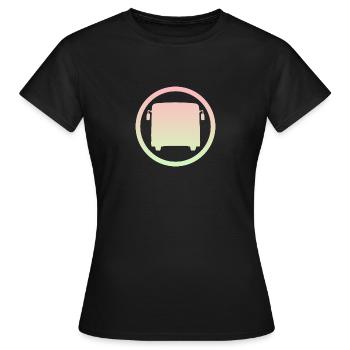 Bus Public transport Bus driver - Women's T-Shirt - black - Front - AI Model Female 172 dark (172cm)