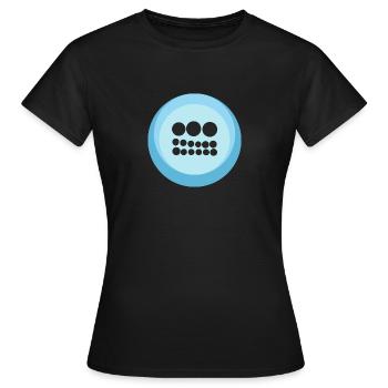 Numismatique Coin Science Coins - T-shirt Femme - noir - Devant - AI Model Female 172 dark (172cm)