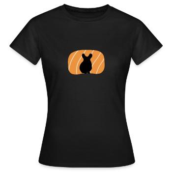 Hamster rongeur Hamster - T-shirt Femme - noir - Devant - AI Model Female 172 dark (172cm)