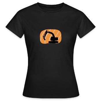 Construction de chantier de construction construction de maison d’ouvrier - T-shirt Femme - noir - Devant - AI Model Female 172 dark (172cm)