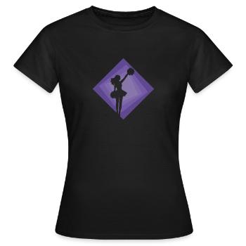 Pom-pom girl girlie - T-shirt Femme - noir - Devant - AI Model Female 172 dark (172cm)