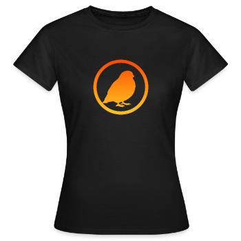 Vogel Vögel Vogel Abbildung - Frauen T-Shirt - Schwarz - Vorne - AI Model Female 172 dark (172cm)