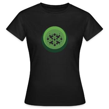 Crypto Coin Crypto-monnaie - T-shirt Femme - noir - Devant - AI Model Female 172 dark (172cm)