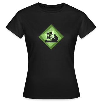 Biochimie Molécule Chimique - T-shirt Femme - noir - Devant - AI Model Female 172 dark (172cm)