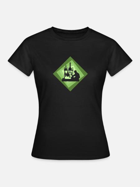 Biochemie Molekül Chemisch - Frauen T-Shirt - Schwarz