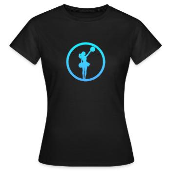 Bommel Cheerleading Mädchen - Frauen T-Shirt - Schwarz - Vorne - AI Model Female 172 dark (172cm)