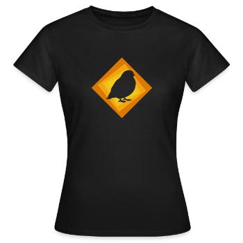Wellensittich Vogel Abbildung Vogel - Frauen T-Shirt - Schwarz - Vorne - AI Model Female 172 dark (172cm)
