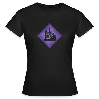 Biochimie Molécule Biochimiste - T-shirt Femme - noir - Devant - AI Model Female 172 dark (172cm)