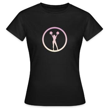 Bommel Cheerleader Cheerleading - Frauen T-Shirt - Schwarz - Vorne - AI Model Female 172 dark (172cm)