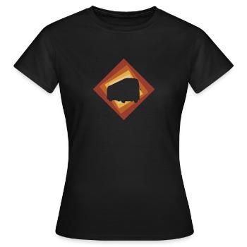 Busfahrer Schulbus Transport - Frauen T-Shirt - Schwarz - Vorne - AI Model Female 172 dark (172cm)