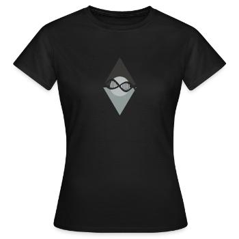 Biologie Bio Biologique - T-shirt Femme - noir - Devant - AI Model Female 172 dark (172cm)