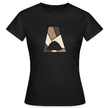 Camping Camper Camper - T-shirt Femme - noir - Devant - AI Model Female 172 dark (172cm)