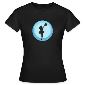 Girlie Pom-pom girl pom-pom girl - T-shirt Femme - noir - Devant - AI Model Female 172 dark (172cm)