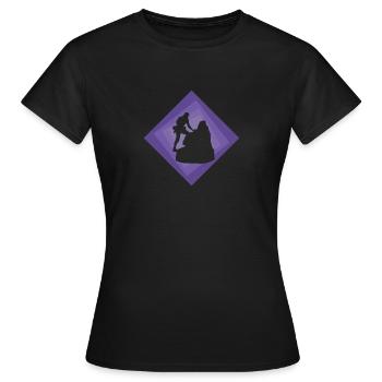 Klettern Felsklettern Kletterwand - Frauen T-Shirt - Schwarz - Vorne - AI Model Female 172 dark (172cm)
