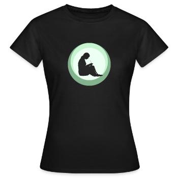 Crochet Needle Wool - Women's T-Shirt - black - Front - AI Model Female 172 dark (172cm)