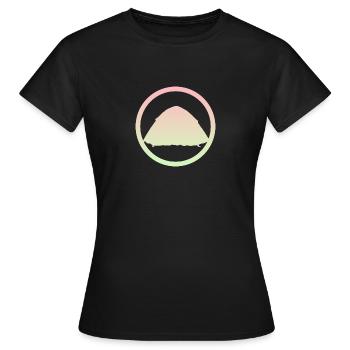 Camper Zelten Zelte - Frauen T-Shirt - Schwarz - Vorne - AI Model Female 172 dark (172cm)