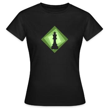 Echecs Joueur d’échecs Echecs Echec et mat - T-shirt Femme - noir - Devant - AI Model Female 172 dark (172cm)