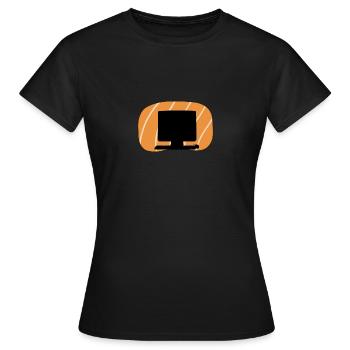 Computer Tech PC - Frauen T-Shirt - Schwarz - Vorne - AI Model Female 172 dark (172cm)