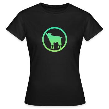 Vaches Vaches Vache - T-shirt Femme - noir - Devant - AI Model Female 172 dark (172cm)