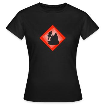 Escalade, Escalade, Sommet - T-shirt Femme - noir - Devant - AI Model Female 172 dark (172cm)