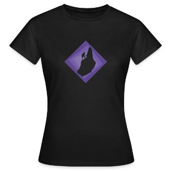 Klettern Kletterer Felsklettern - Frauen T-Shirt - Schwarz - Vorne - AI Model Female 172 dark (172cm)