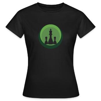 Chess Chess Piece Chess - Women's T-Shirt - black - Front - AI Model Female 172 dark (172cm)