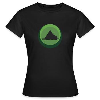 Modern Camping Modern - Frauen T-Shirt - Schwarz - Vorne - AI Model Female 172 dark (172cm)