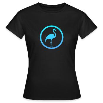 Waterfowl Flamenco Exotic - Women's T-Shirt - black - Front - AI Model Female 172 dark (172cm)