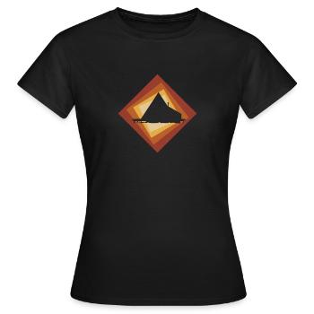Maison de glamping moderne - T-shirt Femme - noir - Devant - AI Model Female 172 dark (172cm)