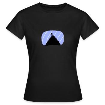 Mur d’escalade Mur d’escalade - T-shirt Femme - noir - Devant - AI Model Female 172 dark (172cm)