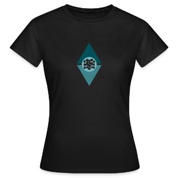 Crypto Blockchain Coin - T-shirt Femme - noir - Devant - AI Model Female 172 dark (172cm)
