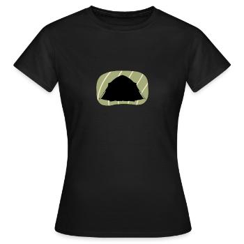 Camper Tente Camper - T-shirt Femme - noir - Devant - AI Model Female 172 dark (172cm)