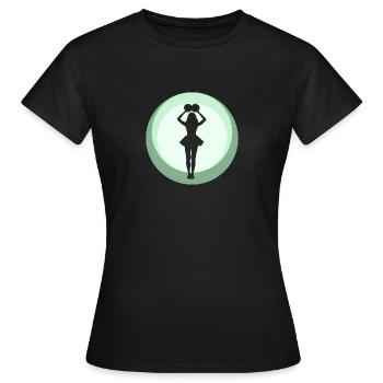 Girlie Cheerleading Bommel - Frauen T-Shirt - Schwarz - Vorne - AI Model Female 172 dark (172cm)