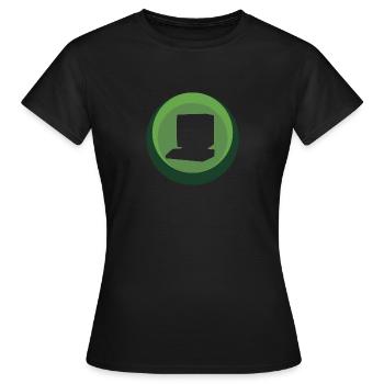 Ordinateur Nerd PC - T-shirt Femme - noir - Devant - AI Model Female 172 dark (172cm)