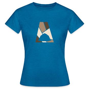 Camping Camping Scouts - Women's T-Shirt - antique blue sapphire heather - Front - AI Model Female 172 dark (172cm)