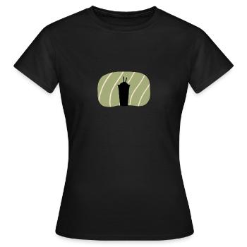 Thé à bulles Thé à bulles Thé à bulles - T-shirt Femme - noir - Devant - AI Model Female 172 dark (172cm)