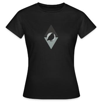 Perruche Perruche volante - T-shirt Femme - noir - Devant - AI Model Female 172 dark (172cm)