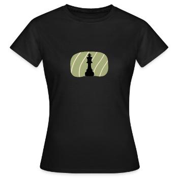 Schach Strategie Schachbrett - Frauen T-Shirt - Schwarz - Vorne - AI Model Female 172 dark (172cm)