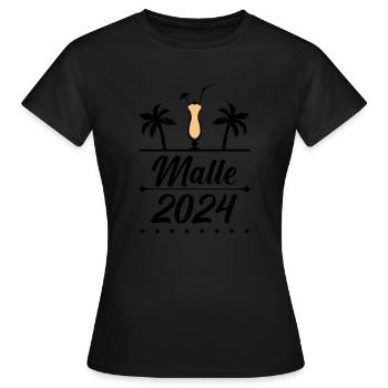 MALLE 2024 - Women's T-Shirt - black - Front - AI Model Female 172 dark (172cm)
