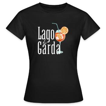 Lago Di Garda Gardasee - Frauen T-Shirt - Schwarz - Vorne - AI Model Female 172 dark (172cm)