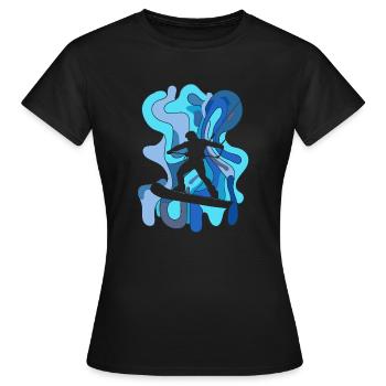 Wakeboard Wakeboard - T-shirt Femme - noir - Devant - AI Model Female 172 dark (172cm)