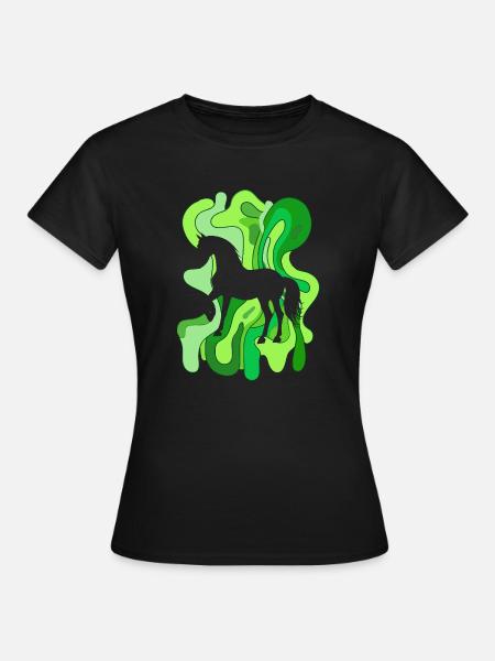 Pferde Pferdesport - Frauen T-Shirt - Schwarz