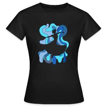 Tanzschule Foxtrott - Frauen T-Shirt - Schwarz - Vorne - AI Model Female 172 dark (172cm)