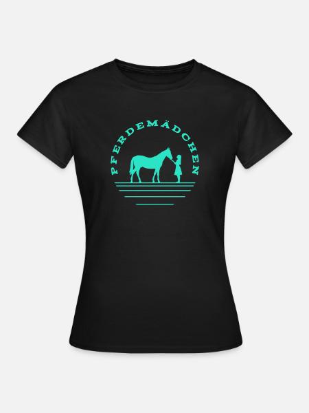 Pferdemädchen Positiv - Frauen T-Shirt - Schwarz
