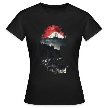 Grizzly Bär - Frauen T-Shirt - Schwarz - Vorne - AI Model Female 172 dark (172cm)