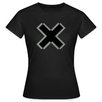 GRIS - T-shirt Femme - noir - Devant - AI Model Female 172 dark (172cm)