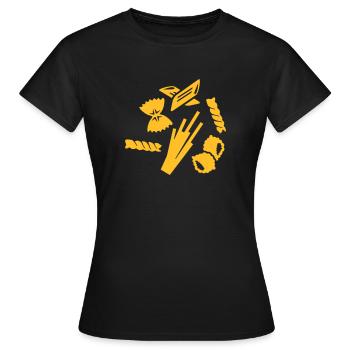 Nouille - T-shirt Femme - noir - Devant - AI Model Female 172 dark (172cm)