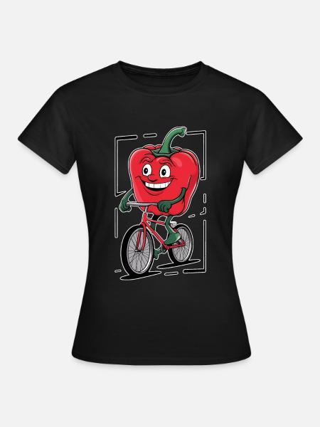 Paprika Geschenk - Frauen T-Shirt - Schwarz