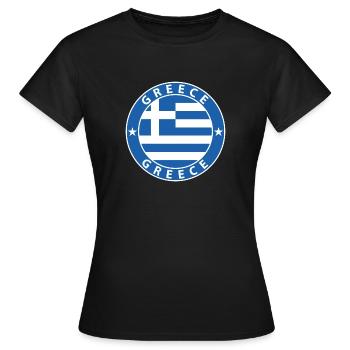 Greece - Women's T-Shirt - black - Front - AI Model Female 172 dark (172cm)